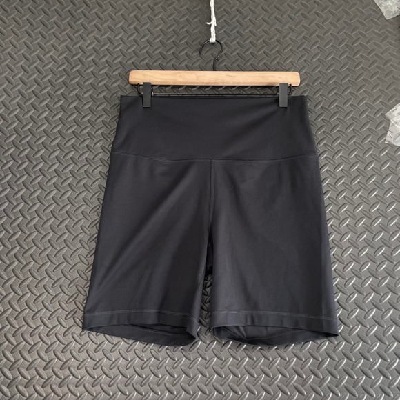 Yogalicious‎ Lux Black Biker Compression Shorts Athletic Active Yoga Women's 2XL - Picture 1 of 6